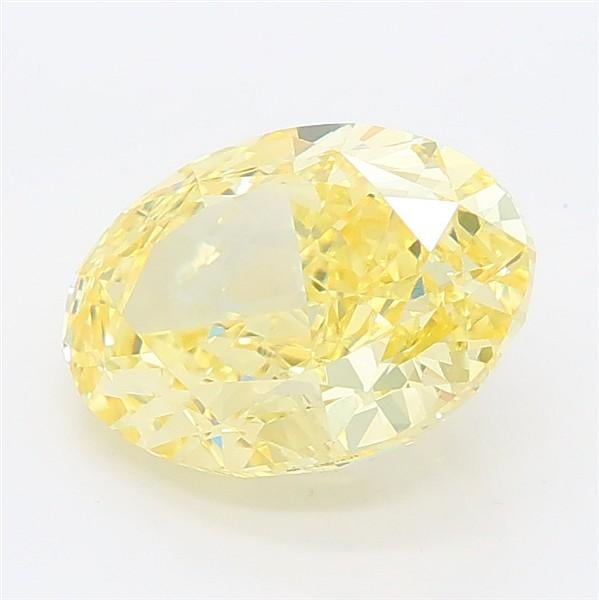 2.29 Ct. Fancy Intense Yellow Oval Lab Grown Diamond