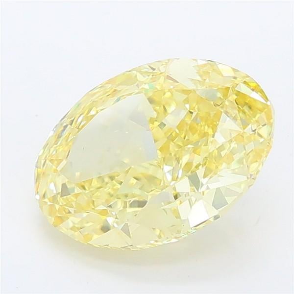 2.60 Ct. Fancy Intense Yellow Oval Lab Grown Diamond