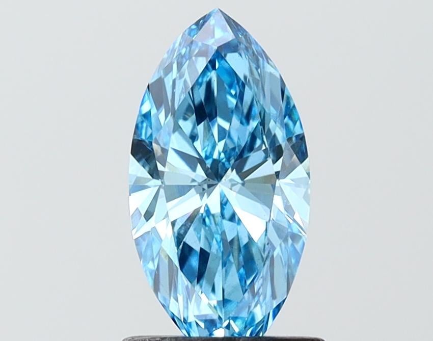 1.07 Ct. Fancy Vivid Blue Blue Marquise Lab Grown Diamond