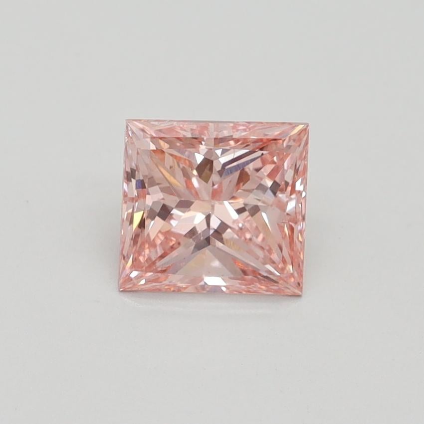 1.00 Ct. Fancy Intense Orangy Pink Princess Lab Grown Diamond