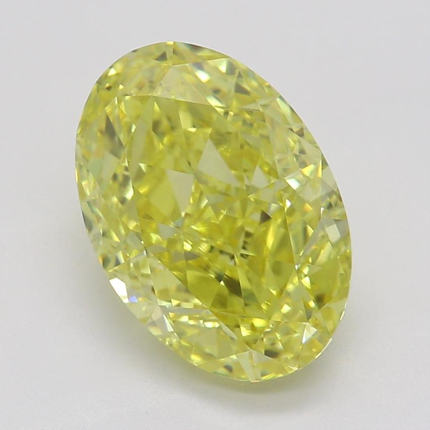 2.16 Ct. Fancy Intense Yellow Oval Diamond