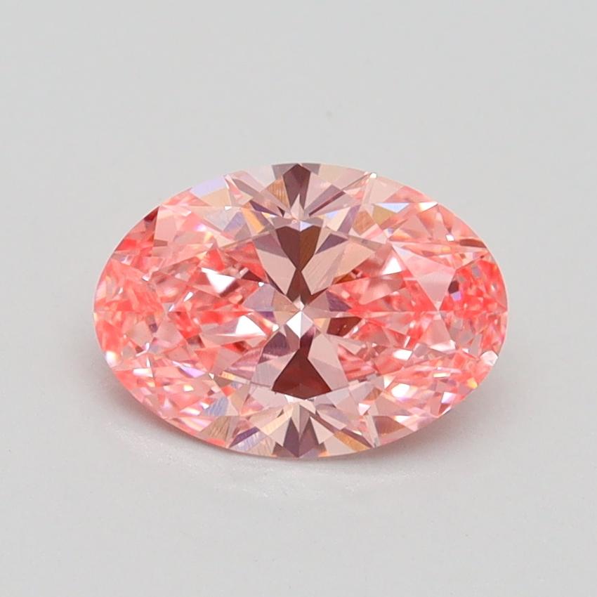 1.03 Ct. Fancy Vivid Pink Oval Lab Grown Diamond