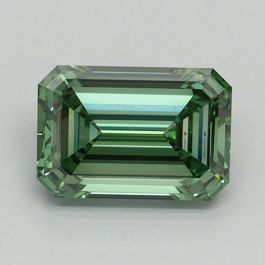 2.12 Ct. Fancy Vivid Green Emerald Lab Grown Diamond