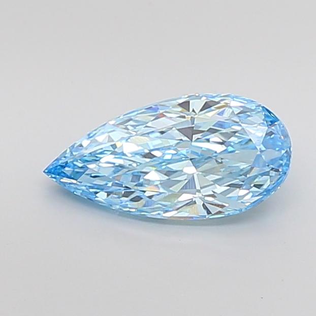 2.07 Ct. Fancy Vivid Blue Pear Lab Grown Diamond