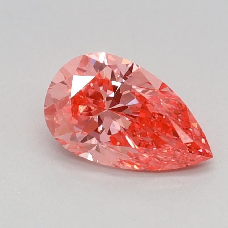 0.55 Ct. Fancy Vivid Pink Pear Lab Grown Diamond