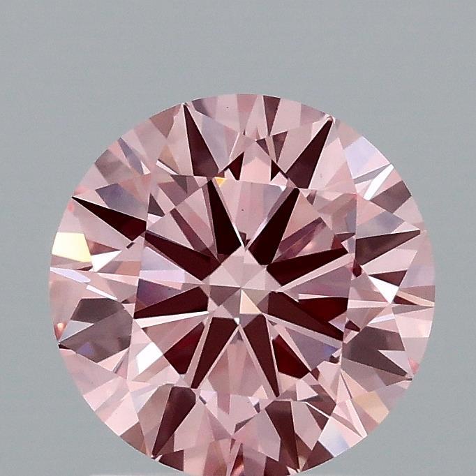 1.55 Ct. Fancy Vivid Pink Round Lab Grown Diamond