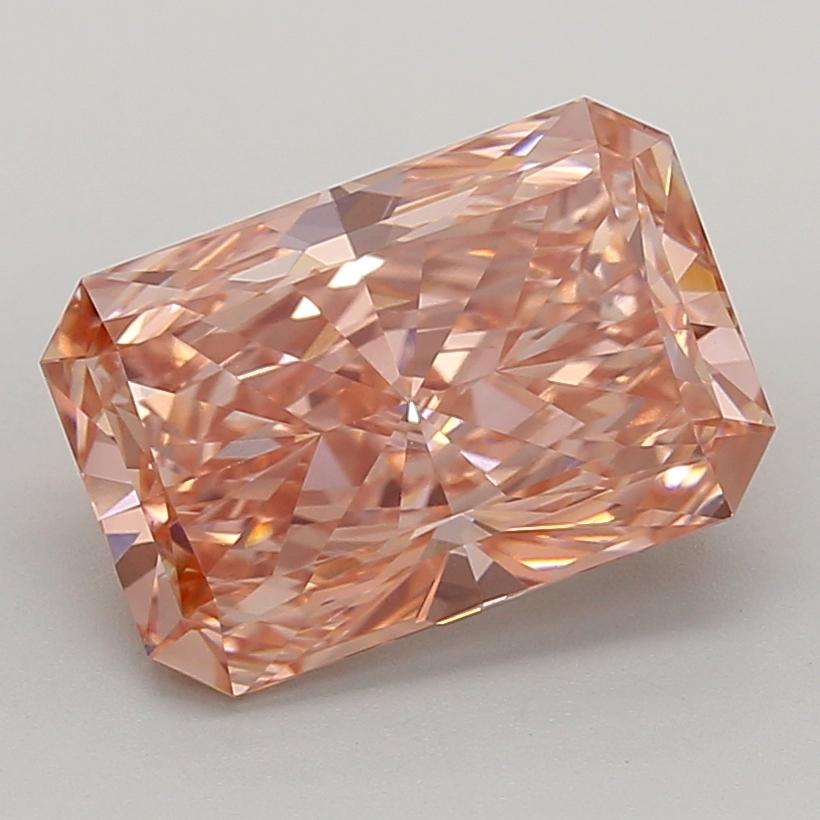 5.00 Ct. Fancy Vivid  Pink Radiant Lab Grown Diamond