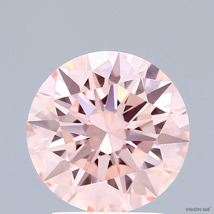 2.20 Ct. Fancy Intense Pink Round Lab Grown Diamond
