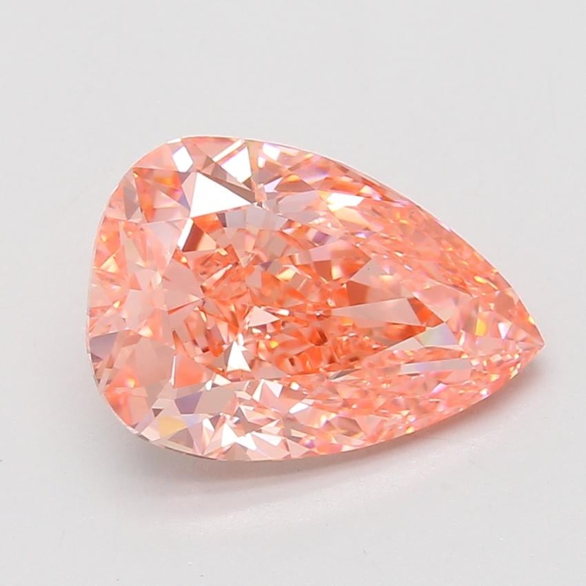5.00 Ct. Fancy Vivid Pink Pear Lab Grown Diamond