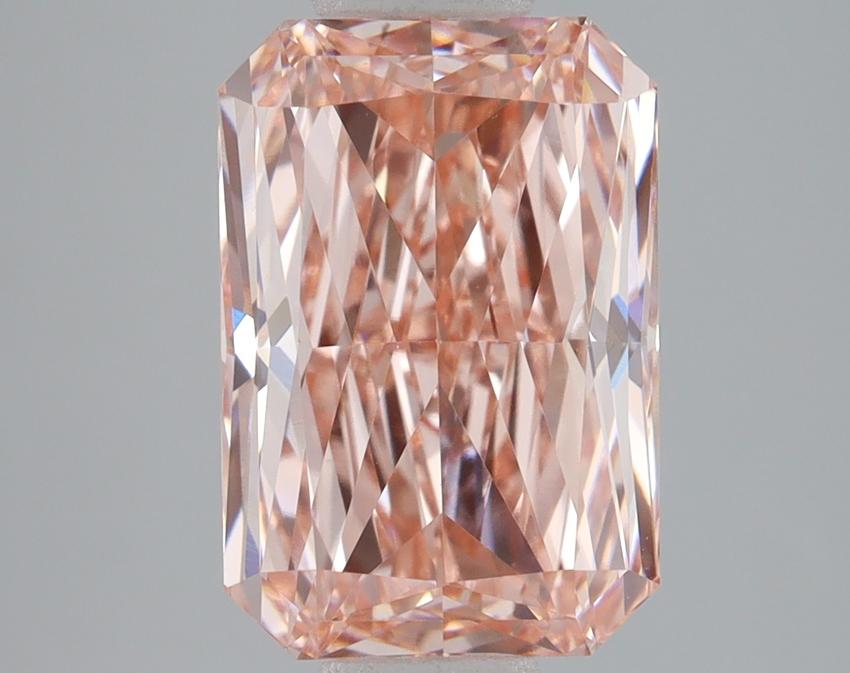 3.08 Ct. Fancy Vivid Pink Radiant Lab Grown Diamond