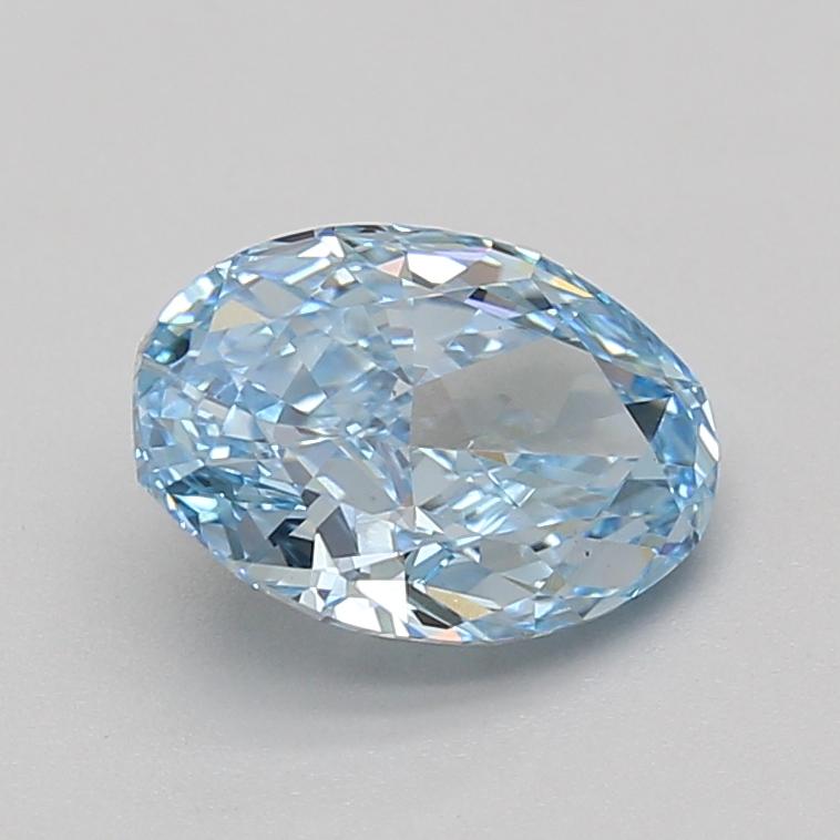 2.03 Ct. Fancy Vivid Blue Oval Lab Grown Diamond