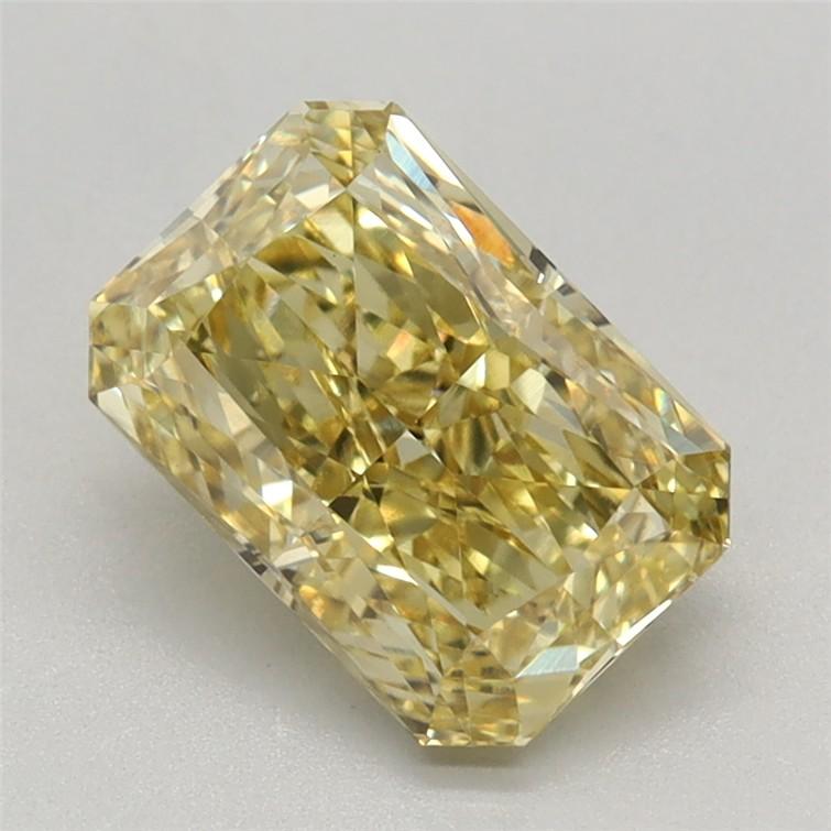 1.47 Ct. Fancy Vivid Yellow Radiant Lab Grown Diamond