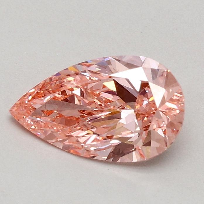 0.53 Ct. Fancy Vivid Pink Pear Lab Grown Diamond