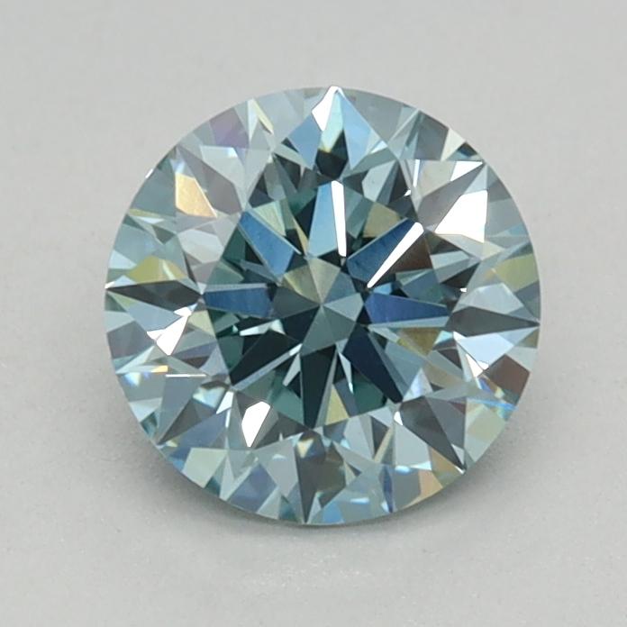 0.72 Ct. Fancy Vivid Blue Round Lab Grown Diamond