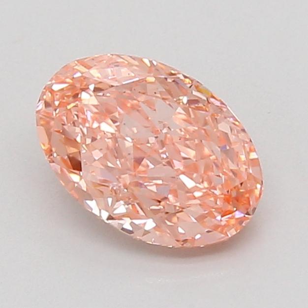 1.53 Ct. Fancy Vivid Pink Oval Lab Grown Diamond