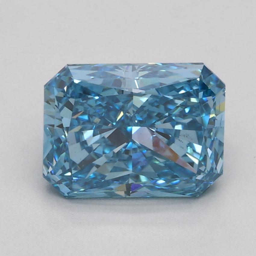 1.51 Ct. Fancy Vivid Blue Radiant Lab Grown Diamond