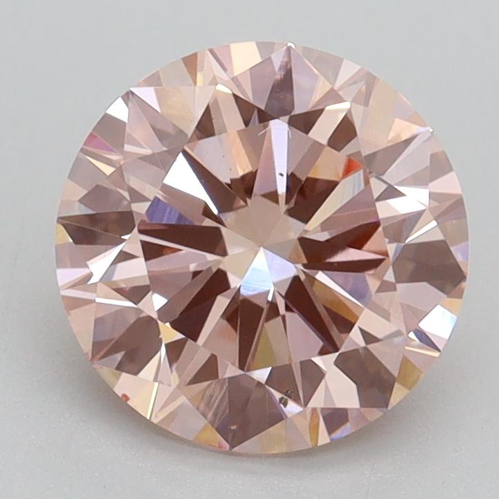 2.00 Ct. Fancy Intense Pink Round Lab Grown Diamond