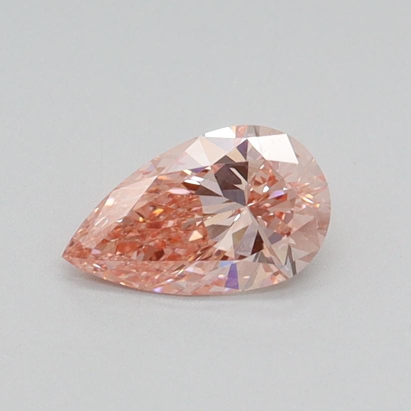 0.53 Ct. Fancy Intense Pink Pear Lab Grown Diamond
