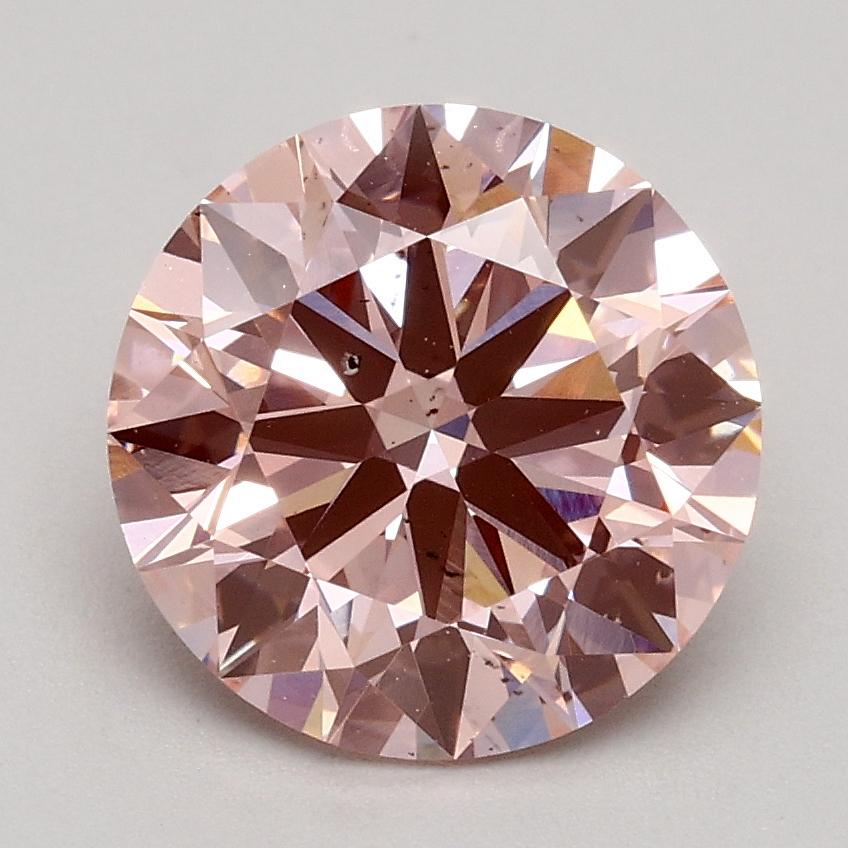 1.80 Ct. Fancy Intense Pink Round Lab Grown Diamond