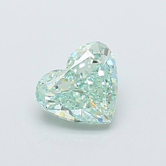 0.63 Ct. Fancy Intense Green Heart Lab Grown Diamond