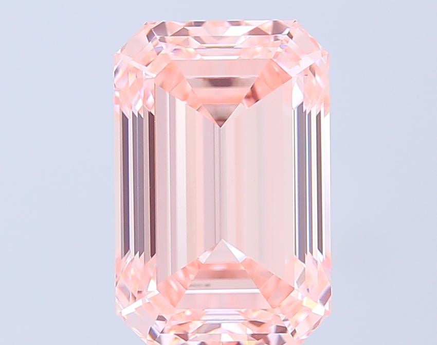 6.01 Ct. Fancy Intense  Pink Emerald Lab Grown Diamond