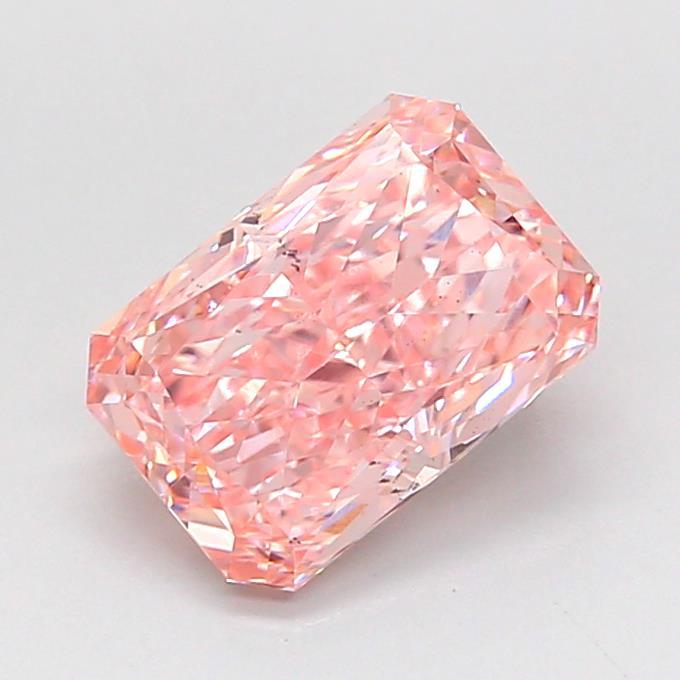 1.55 Ct. Fancy Vivid Pink Radiant Lab Grown Diamond
