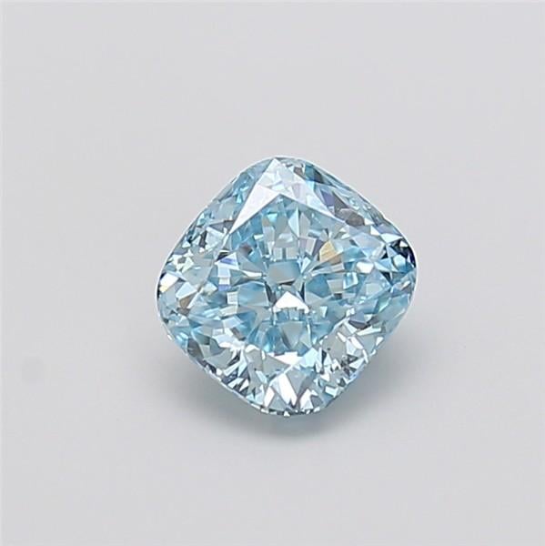 1.51 Ct. Fancy Vivid Blue Cushion Lab Grown Diamond