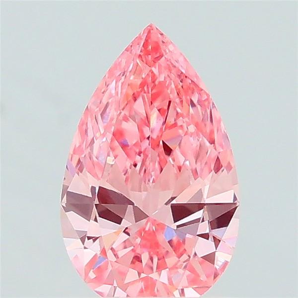 0.61 Ct. Fancy Vivid Pink Pear Lab Grown Diamond