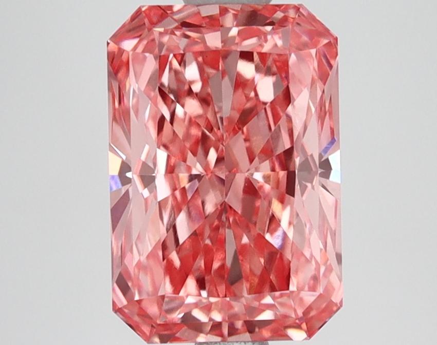2.63 Ct. Fancy Vivid Pink Radiant Lab Grown Diamond