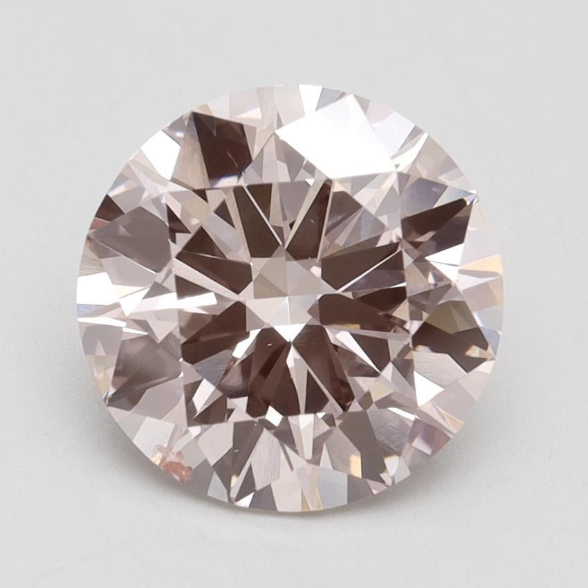 3.13 Ct. Fancy Intense Pink Round Lab Grown Diamond