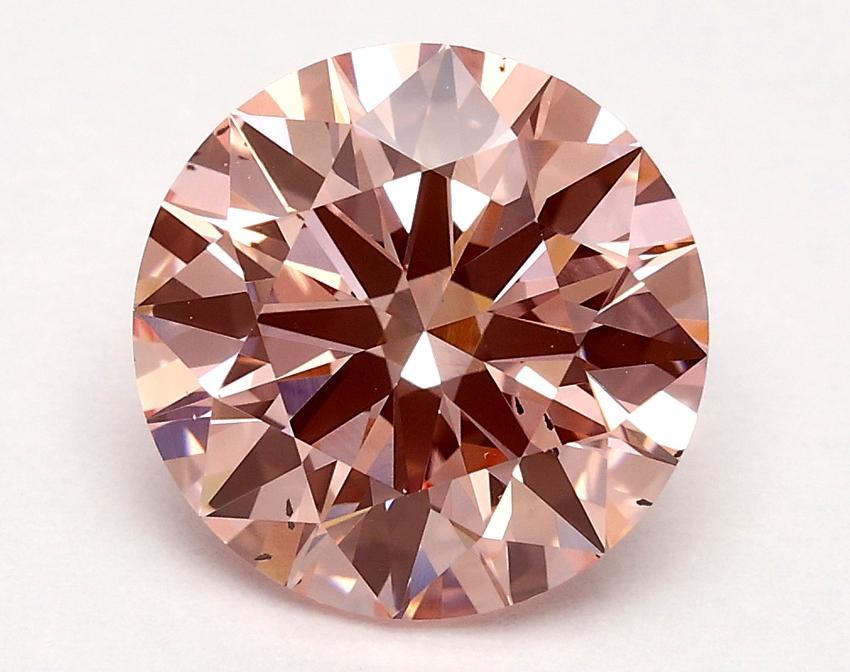2.10 Ct. Fancy Vivid Pink Round Lab Grown Diamond