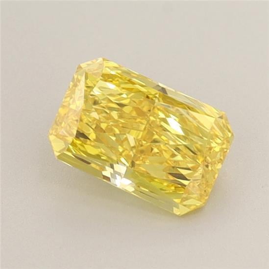 0.85 Ct. Fancy Vivid Yellow Radiant Lab Grown Diamond