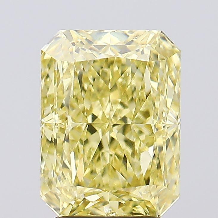 3.60 Ct. Fancy Vivid Yellow Radiant Lab Grown Diamond