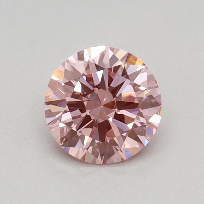 0.40 Ct. Fancy Vivid Pink Round Lab Grown Diamond