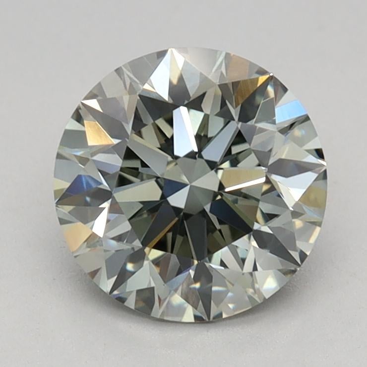 1.07 Ct. Fancy Green Round Lab Grown Diamond