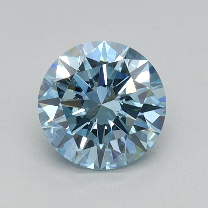 0.50 Ct. Fancy Vivid Blue Round Lab Grown Diamond