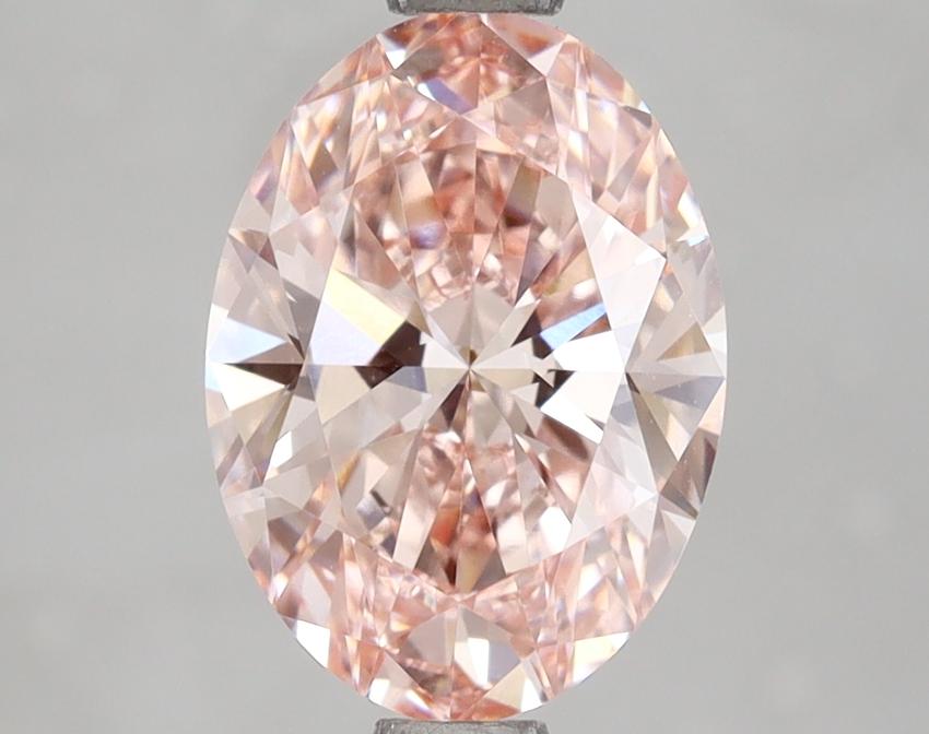 2.20 Ct. Fancy Intense Pink Oval Lab Grown Diamond