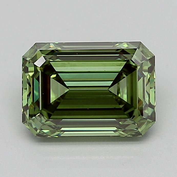 3.07 Ct. Fancy Vivid  Green Emerald Lab Grown Diamond