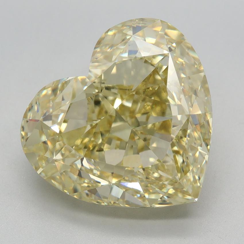 7.29 Ct. Fancy Yellow Heart Lab Grown Diamond