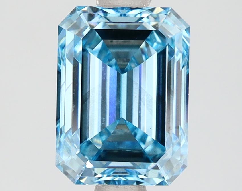 2.03 Ct. Fancy Intense  Blue Emerald Lab Grown Diamond