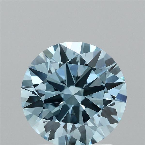 1.58 Ct. Fancy Blue Round Lab Grown Diamond