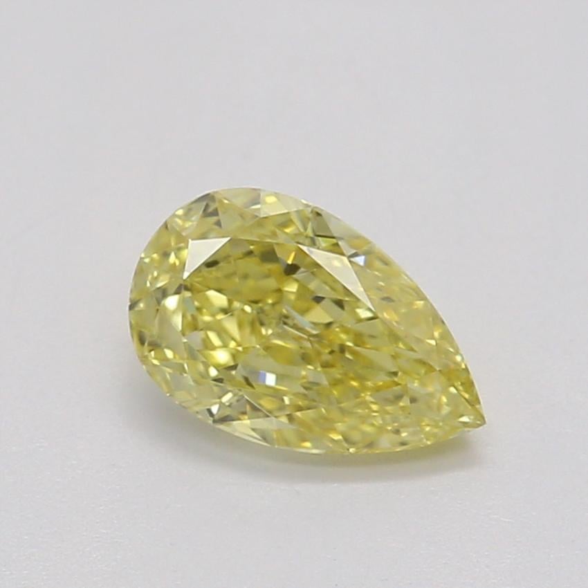0.37 Ct. Fancy Intense Yellow Pear Diamond