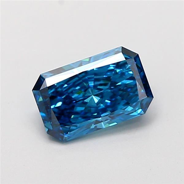 1.12 Ct. Fancy Vivid Blue Radiant Lab Grown Diamond