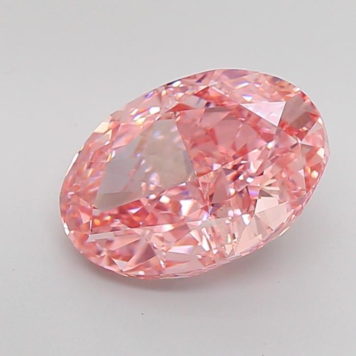 5.02 Ct. Fancy Vivid Pink Oval Lab Grown Diamond