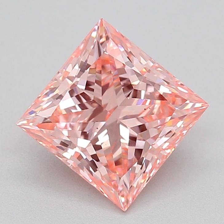 1.03 Ct. Fancy Vivid Pink Princess Lab Grown Diamond