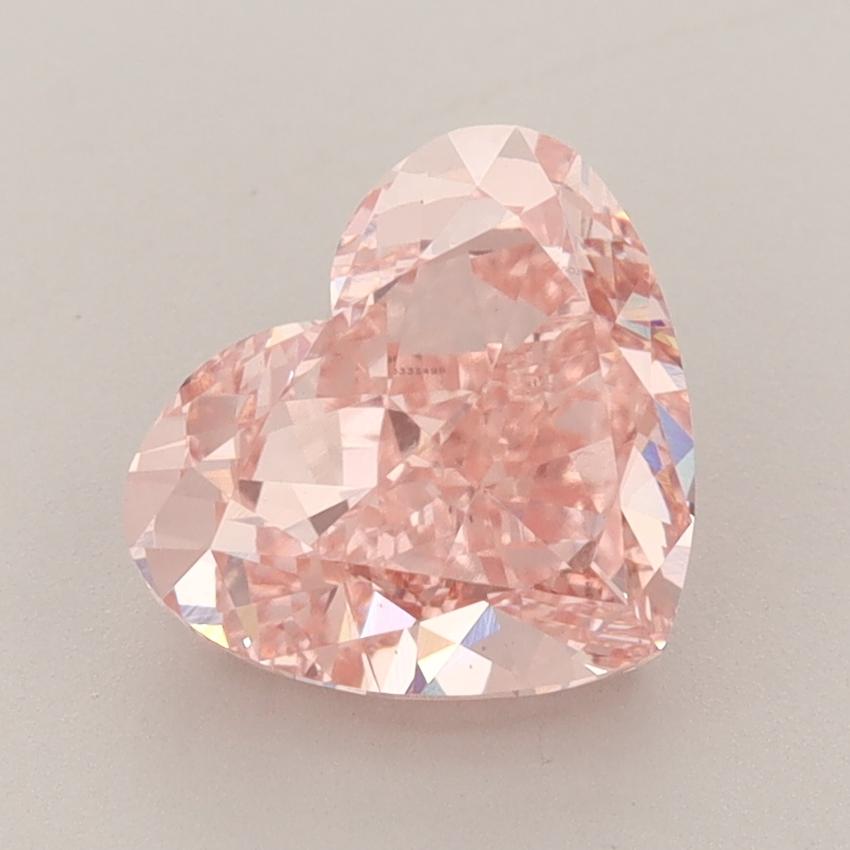 2.61 Ct. Fancy Vivid  Pink Heart Lab Grown Diamond