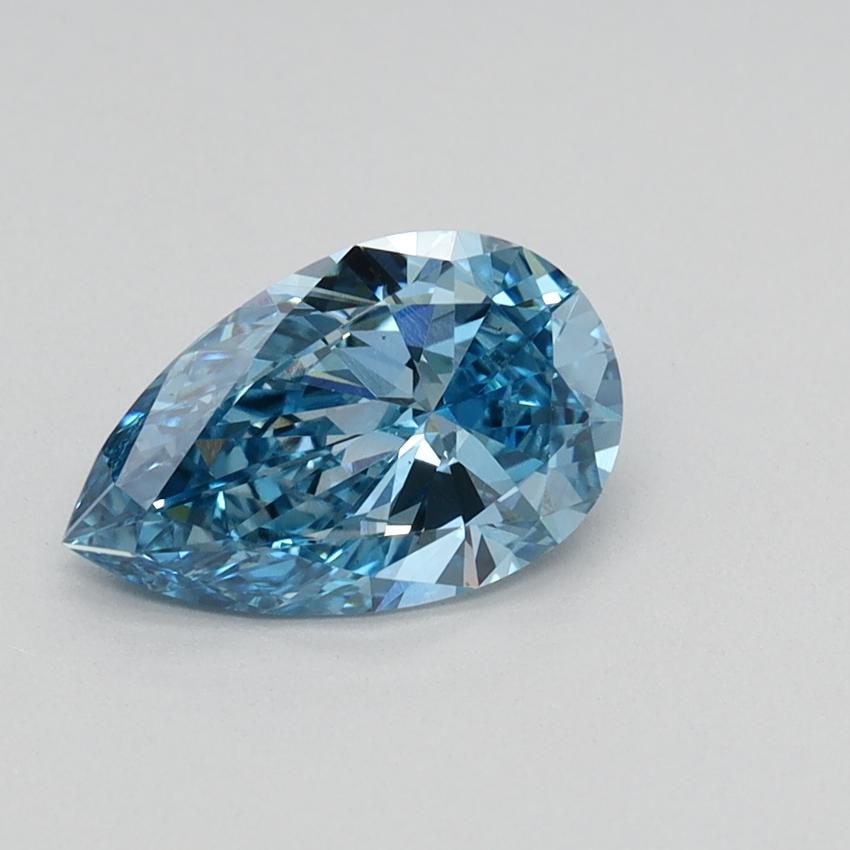 0.89 Ct. Fancy Vivid Blue Pear Lab Grown Diamond