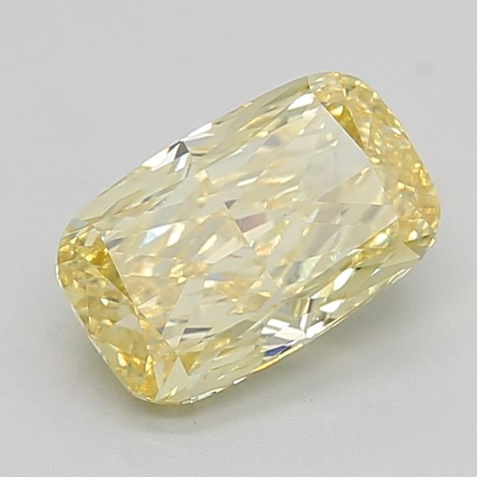 2.63 Ct. Fancy Intense  Yellow Cushion Lab Grown Diamond
