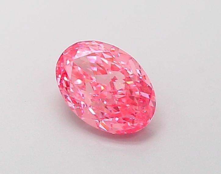 1.04 Ct. Fancy Vivid  Red Oval Lab Grown Diamond