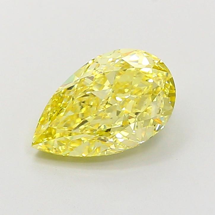 2.07 Ct. Fancy Intense  Yellow Pear Lab Grown Diamond